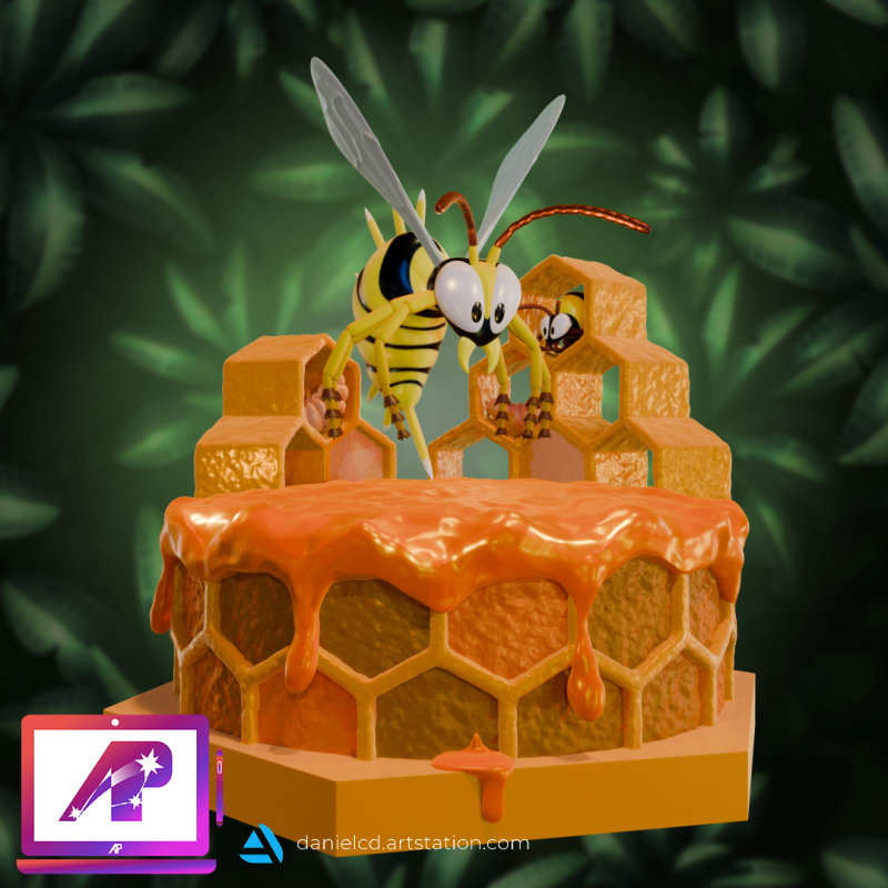 DKC2 King Zing Modèles 3D en vedette .c4d .max .obj .3ds .fbx .stl .blend 