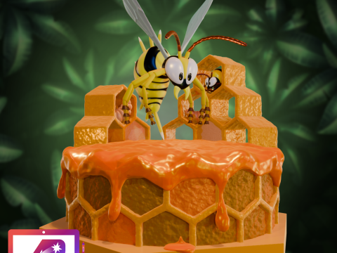 DKC2 King Zing 3D-Druckmodell