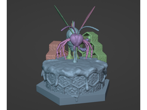 DKC2 King Zing Modèles 3D en vedette
