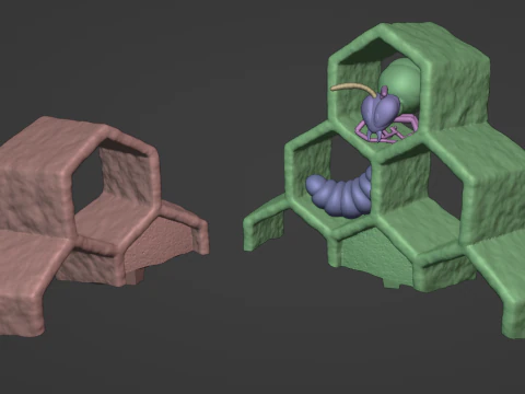 DKC2 Rei Zing Modelo de Impressão 3D