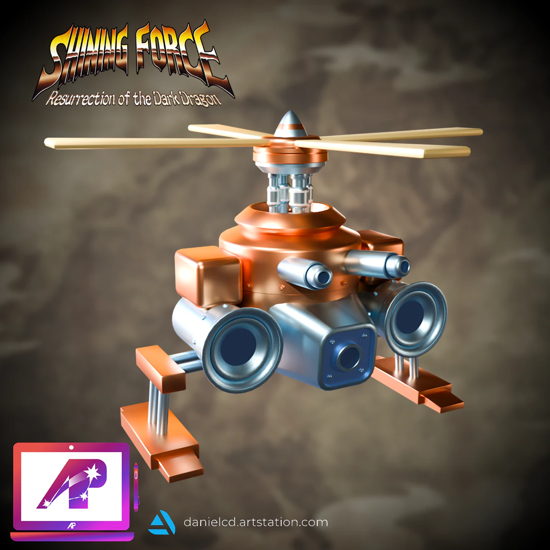 Kokichi Sky Lord machine Shining Force GBA 3D Print Model .c4d .max .obj .3ds .fbx .stl .blend 