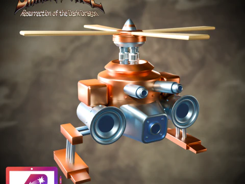 Máquina Kokichi Sky Lord Shining Force GBA Modelo de Impressão 3D