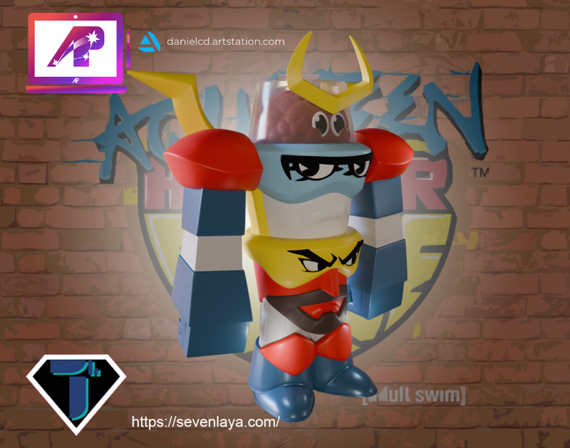 AquaTeen Mecha Model do druku 3D .c4d .max .obj .3ds .fbx .stl .blend 