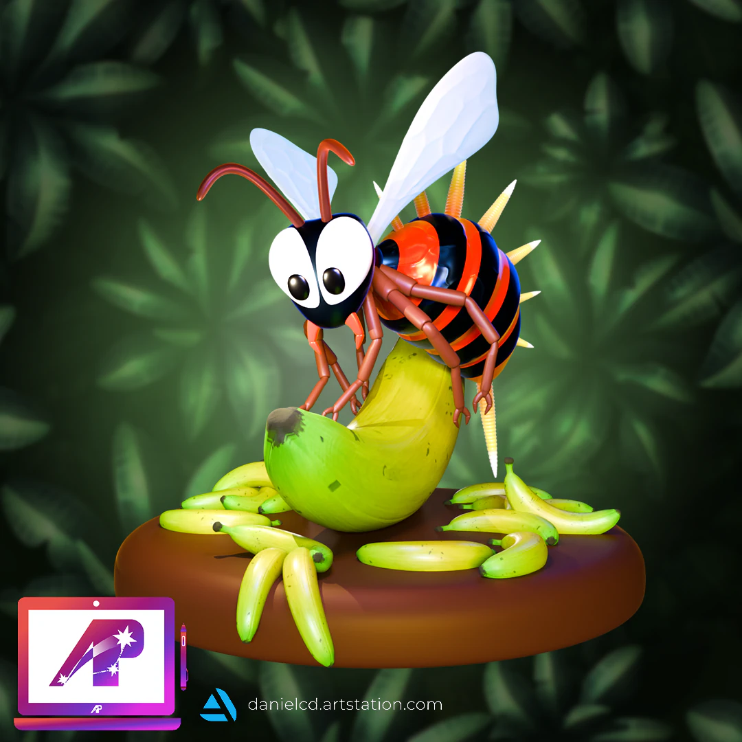 DKC Queen B and Zinger 3D Print Model .c4d .max .obj .3ds .fbx .stl .blend 