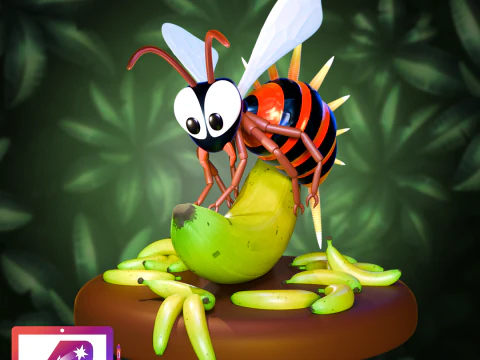 DKC Queen B und Zinger 3D Druckmodell