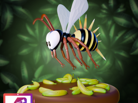 DKC Queen B and Zinger Model Cetak 3D