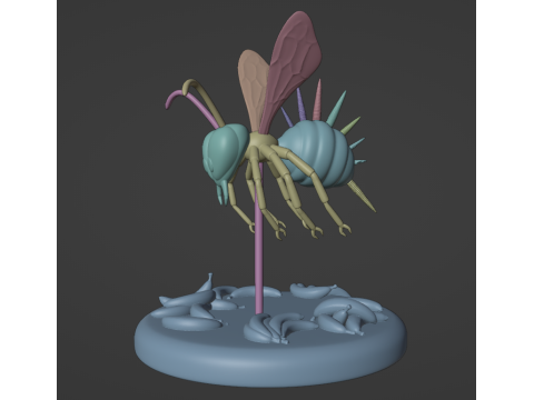 DKC Queen B and Zinger Model Cetak 3D