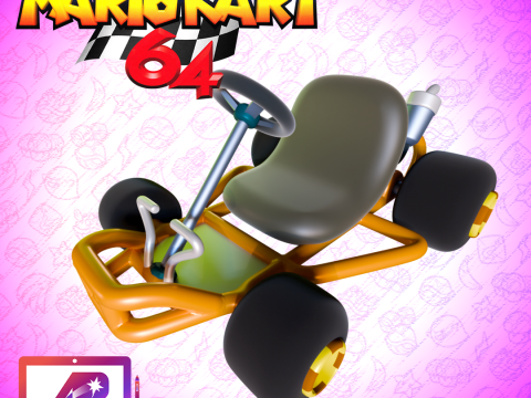 Kart Mario Kart 64 Modello di stampa 3D