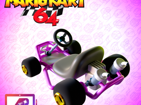 Kart Mario Kart 64 Modello di stampa 3D