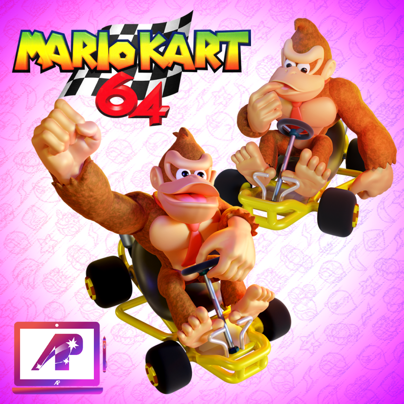 Donkey Kong from Mario Kart 64 2 in 1 Modelo de impresión 3D .c4d .max .obj .3ds .fbx .stl .blend 