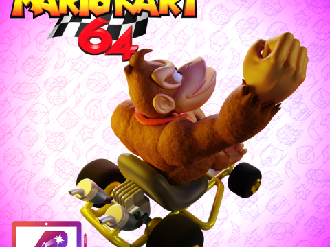 Donkey Kong from Mario Kart 64 2 in 1 Modelo de impresión 3D