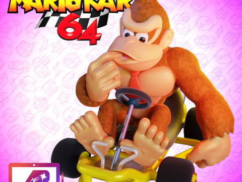 Donkey Kong from Mario Kart 64 2 in 1 Modelo de impresión 3D