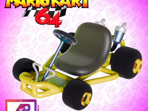 Donkey Kong from Mario Kart 64 2 in 1 Modelo de impresión 3D