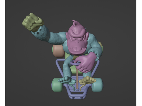 Donkey Kong from Mario Kart 64 2 in 1 Modelo de impresión 3D