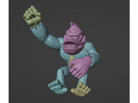 Donkey Kong from Mario Kart 64 2 in 1 Modelo de impresión 3D