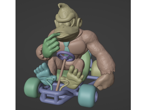 Donkey Kong from Mario Kart 64 2 in 1 Modelo de impresión 3D
