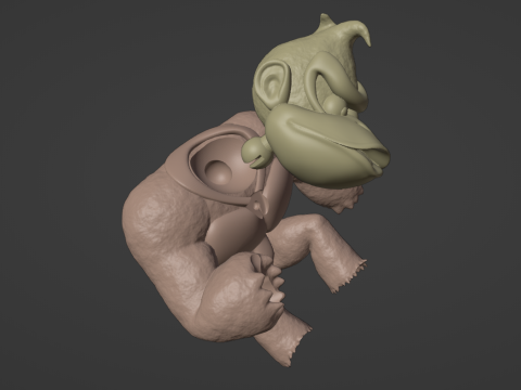 Donkey Kong from Mario Kart 64 2 in 1 Modelo de impresión 3D
