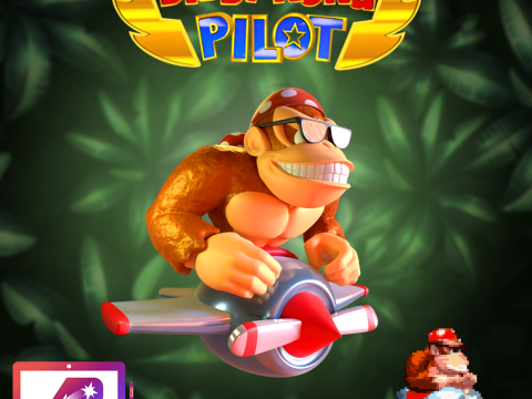 Funky Kong Pilot 3D प्रिंट मॉडल