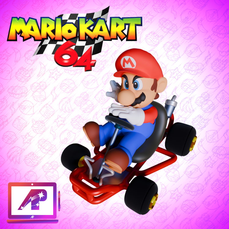 Mario Kart 90 style Modèles 3D en vedette .c4d .max .obj .3ds .fbx .stl .blend 