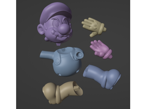 Mario Kart 90 style Modèles 3D en vedette