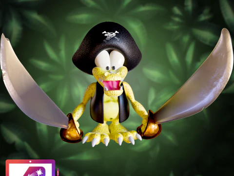 DKC2 Kutlass 3D Print Model