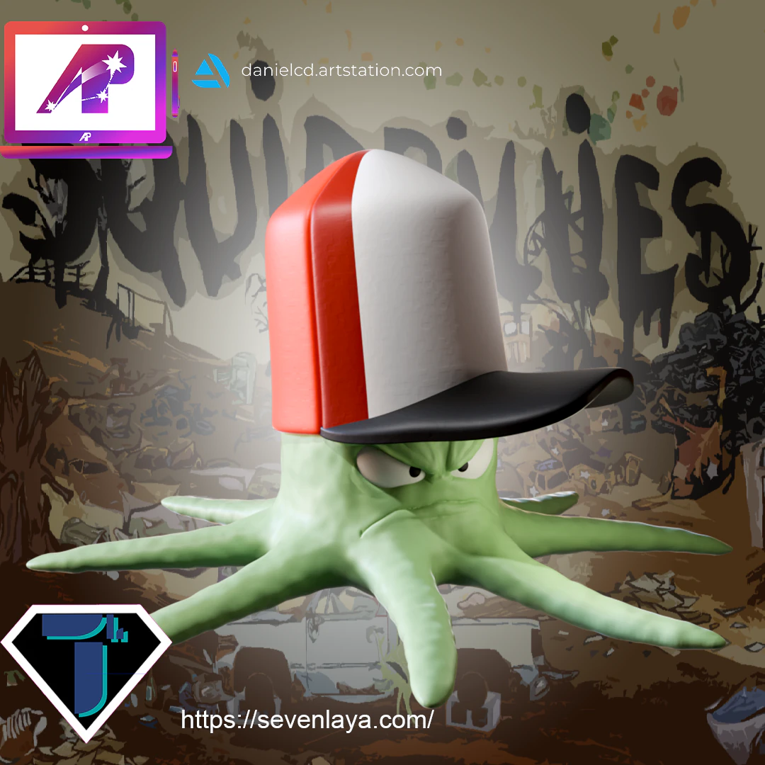 Early Cuyler Squidbillies 3D Print Model .c4d .max .obj .3ds .fbx .stl .blend