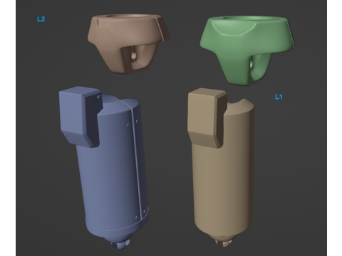 Articuled Megaman Legend 1 and 2 3D Print Model