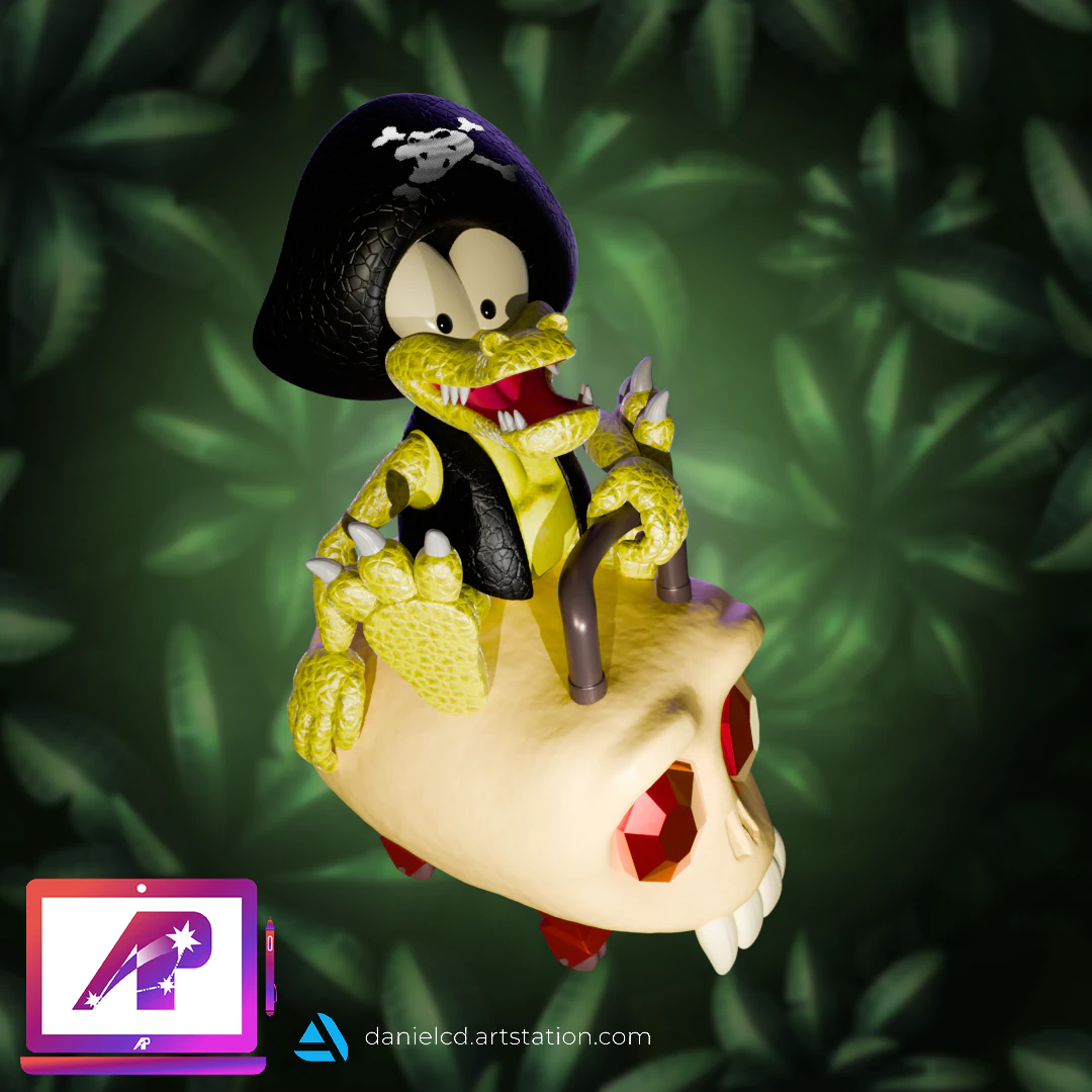 DKC2 Kutlass Kart 3D Print Model .c4d .max .obj .3ds .fbx .stl .blend 