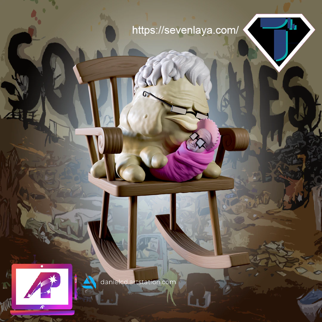 Mammy Cuyler 3D Print Model .c4d .max .obj .3ds .fbx .stl .blend