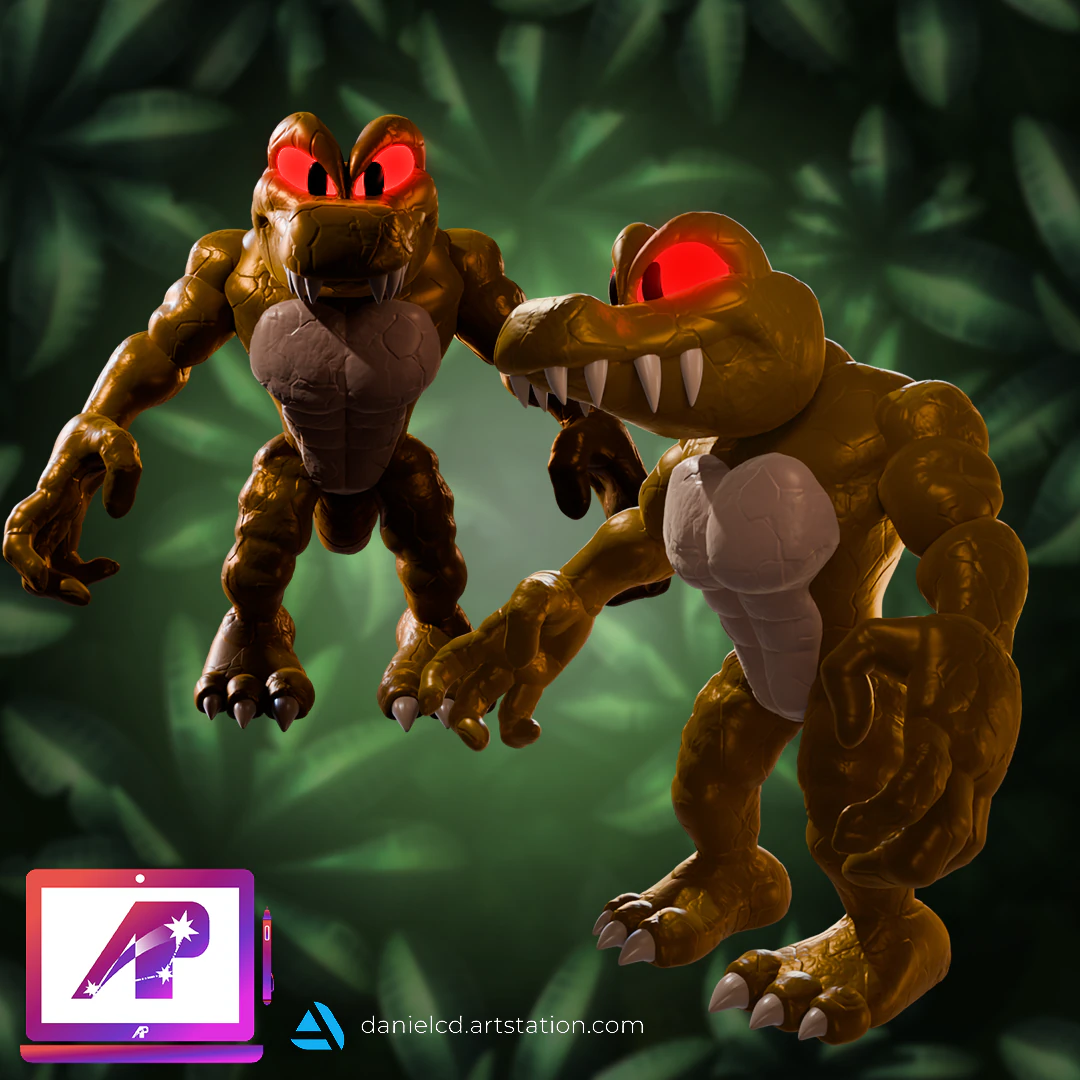 DKC Rockkroc 3D Print Model .c4d .max .obj .3ds .fbx .stl .blend 