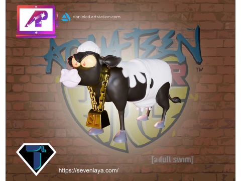 Aquateen MC PeePants Cow version 3D Print Model