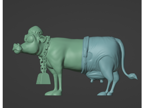 Aquateen MC PeePants Cow version 3D 打印模型