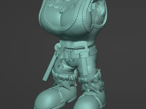 Funky Kong Donkey Kong Country 3 version 3D Print Model