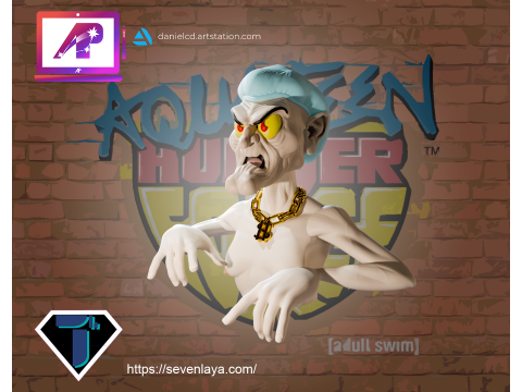 AquaTeen Little Brittle and Vampire Form 3D Print Model