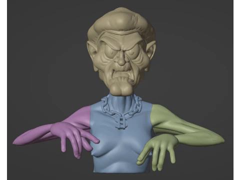 AquaTeen Little Brittle and Vampire Form 3D Print Model