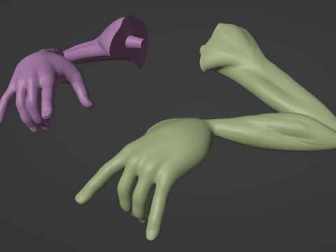 AquaTeen Little Brittle and Vampire Form 3D 打印模型