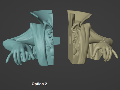 AquaTeen Little Brittle and Vampire Form 3D 打印模型