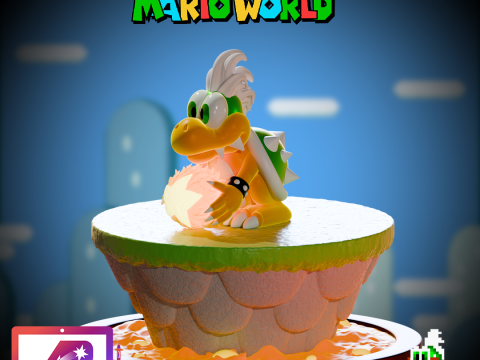 Iggy and Larry toys from Super Mario World 3D-Druckmodell