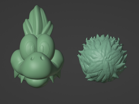 Iggy and Larry toys from Super Mario World 3D-Druckmodell