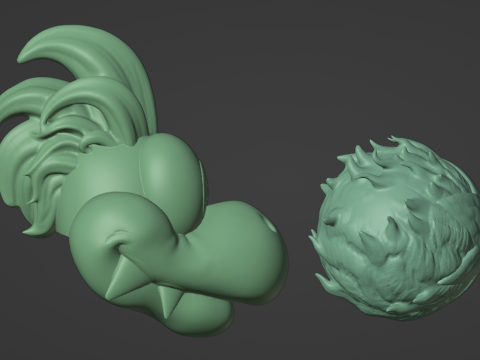Iggy and Larry toys from Super Mario World 3D-Druckmodell
