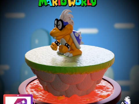 Iggy and Larry toys from Super Mario World 3D-Druckmodell