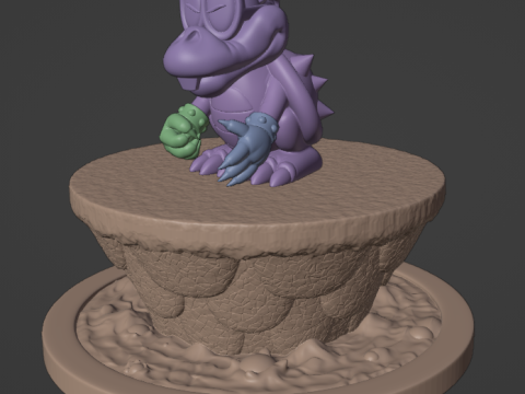 Iggy and Larry toys from Super Mario World 3D-Druckmodell