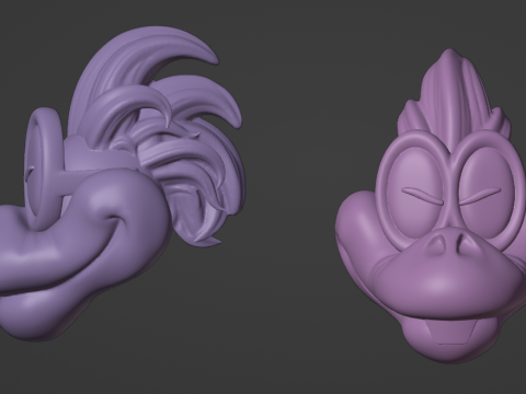 Iggy and Larry toys from Super Mario World 3D-Druckmodell