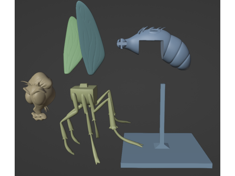 ATHF MC PeePans Fly Model do druku 3D