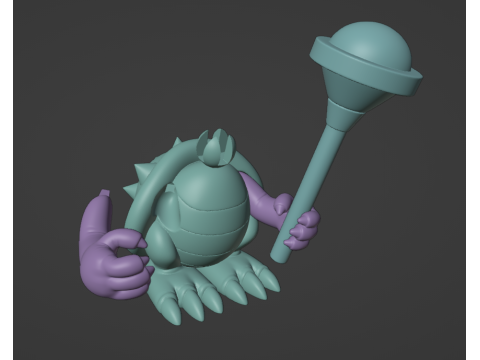 Iggy and Larry toys from Super Mario World Model Cetak 3D