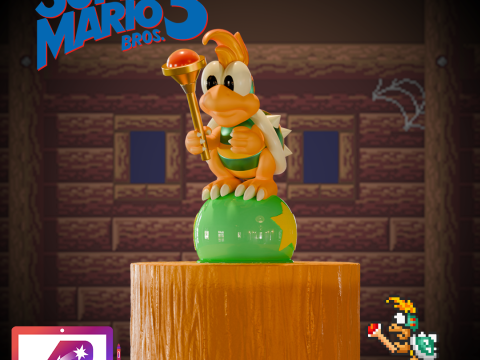 Lemmy Koopaling SMB3 3D Print Model