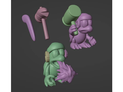 Boomerang Hammer Bros SMB3 3D Print Model