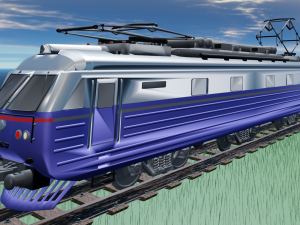 Train Lokomotive Modelo 3D