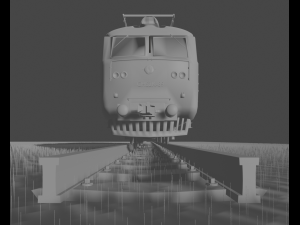 Train Lokomotive 3D Model