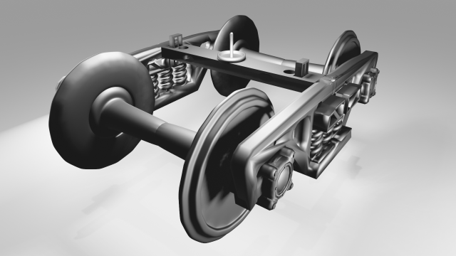 Wheels for train 3D 模型 .c4d .max .obj .3ds .fbx .stl .blend 